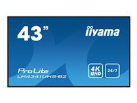 43" Třída úhlopříčky (42.5" zobrazitelný) displej LCD s LED podsvícením - digital signage - 4K UHD (2160p) 3840 x 2160 - černá, lesklý