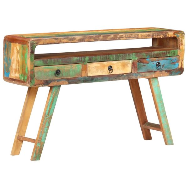 vidaXL Komoda 120x30x75 cm, recyklovaný masív