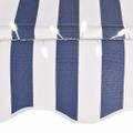 vidaXL Ručne zaťahovacia markíza s LED 300 cm, modro biela