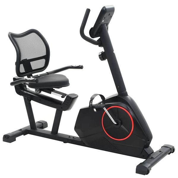 vidaXL Magnetický horizontálny rotopéd s meraním pulzu
