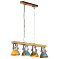 vidaXL Industriálna stropná lampa 25 W farebná 111 cm E27