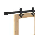 vidaXL Posuvné dvere ORKDAL 61 x 198,5 cm Prírodná a čierna