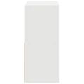 vidaXL Nočný stolík 2 ks Biela 25,5 x 22 x 49,5 cm Kompozitné drevo