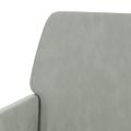 vidaXL Lavička bledosivá 108x79x79 cm zamat