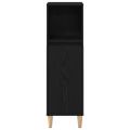 vidaXL Kúpeľňový kabinet Čierny dub 30 x 30 x 100 cm Kompozitné drevo