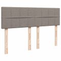 VidaXL Osmanská posteľ s matracom a LED diódami Taupe 140x200 cm Látka