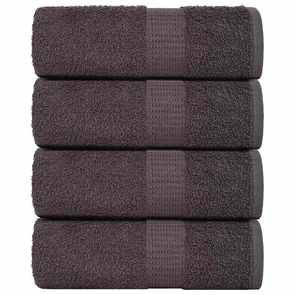 vidaXL Uteráky pre hostí FROGN 4 ks antracitové 30x50 cm 360 g/m²