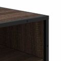 vidaXL Regál na topánky hnedý dub 48x38x97,5 cm spracované drevo