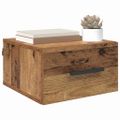 vidaXL Nočný stolík 35 x 35 x 20 cm Kompozitné drevo Staré drevo