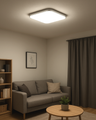 Q-257CP LED stropné svietidlo MESTA 36W 3060lm 4000K štvorcové strieborné QTEC