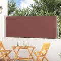 vidaXL Zaťahovacia bočná markíza na terasu 100x314 cm, hnedá