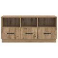vidaXL TV skrinka 102 x 34,5 x 47 cm Dub artisan Kompozitné drevo