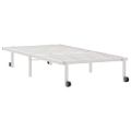 VidaXL Rám postele bez matraca Skladací Biela 90x200 cm Oceľ