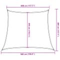 vidaXL Tieniaca plachta 160 g/m² béžová 4/5x4 m HDPE