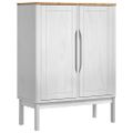 vidaXL Servírovacia skriňa FLORO Biela 70 x 30 x 70,5 cm
