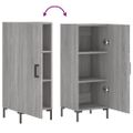 vidaXL Komoda sivý dub sonoma 34,5x34x90 cm spracované drevo