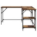 vidaXL Stôl Staré drevo 139 x 139 x 75 cm Kompozitné drevo