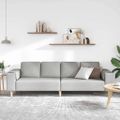 vidaXL Pohovka do obývačky Oblá šedá 250 x 77 x 76 cm Polyester