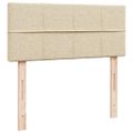 vidaXL Boxspring posteľ s matracom krémová 120x190 cm látka