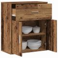 vidaXL Servírovacia skriňa Staré drevo 60 x 31 x 70 cm