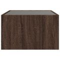 vidaXL Konferenčný stolík s nekonečnými LED hnedý dub 70x50x30 cm