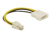 Adaptér konektora na napájanie - 4pinový ATX12V (M) na interný napájací 4 pinový (12 V) (M) - 15 cm