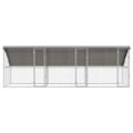 vidaXL Psí kennel 3 ks Strieborná 6 x 2 x 2 m Pozinkovaná oceľ