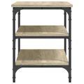vidaXL Lavička na topánky dub sonoma 70x38,5x49 cm kompozitné drevo