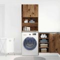 VidaXL Skrinka na práčku Old Wood 64x24x190 cm Engineered Wood