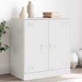 vidaXL Komoda biela 67x39x73 cm oceľová