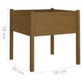 vidaXL Záhradné kvetináče 2 ks medovo-hnedé 70x70x70 cm borovicový masív