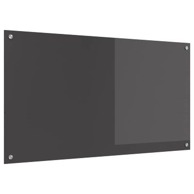 vidaXL Kuchynský obklad Tmavo šedá 110 x 60 cm tvrdené sklo