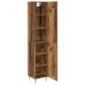 vidaXL Highboard 2 ks Staré drevo 34,5 x 34 x 180 cm Kompozitné drevo