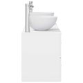 vidaXL Set kabinetov do kúpeľne 3 ks Biela 49,5 x 35 x 63 cm