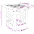 vidaXL Príručný stolík 45x45x45 cm bambus