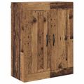 vidaXL Highboard Staré drevo 69,5 x 34 x 180 cm Kompozitné drevo
