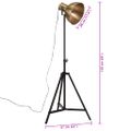 vidaXL Podlahová lampa 25 W starožitná mosadzná 61x61x90/150 cm E27
