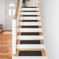 vidaXL Samolepiace schodové rohože 15 ks 65 x 21 x 4 cm Non-Slip