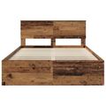vidaXL Rám postele Staré drevo 150 x 200 cm Kompozitné drevo