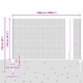 vidaXL Zvarené pletivo s podperami 50 x 1,2 m PVC potiahnutá oceľ
