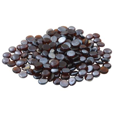 vidaXL Sklenený nugget 17-19 mm Jantárový záblesk Sklo