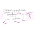 vidaXL 3-miestna pohovka vínovo-červená 210 cm zamat