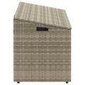 vidaXL záhradný úložný box svetlosivý 110x50x58 cm polyratan