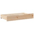 vidaXL Zásuvky pod posteľ s kolieskami 2 ks 90x55x17 cm mas. borovica