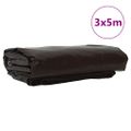 vidaXL Tarpaulin 650g / m² Hnedá 3 x 5 m Plátno s PVC povrchom