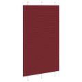 vidaXL Plisovaná roleta bordová červená 115x200 cm šírka látky 114,4 cm polyester