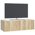 vidaXL Nástenná TV skrinka 98 x 41 x 30 cm Dub sonoma Kompozitné drevo