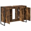vidaXL Kúpeľňová skriňa Dymová dub 90 x 30 x 60 cm Kompozitné drevo