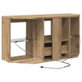 vidaXL Rohový LED TV kabinet 100 x 40 x 50 cm Remeselný dub
