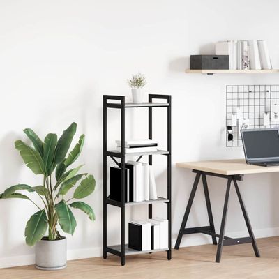 vidaXL Regál na knihy Sivý dub sonoma 40 x 30 x 119 cm